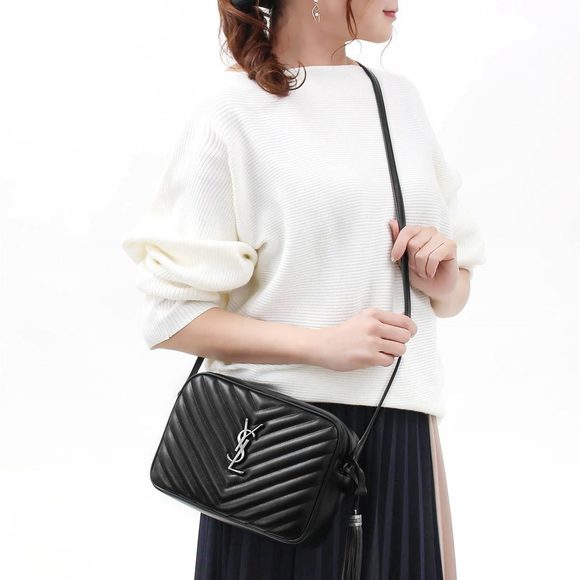 Ysl Saint Laurent Shoulder Bag Camera Bag Black - Picture 2 of 6